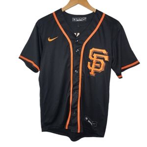Nike San Francisco Giants Mens Large Black & Orange Barry Bonds Alternate Jersey